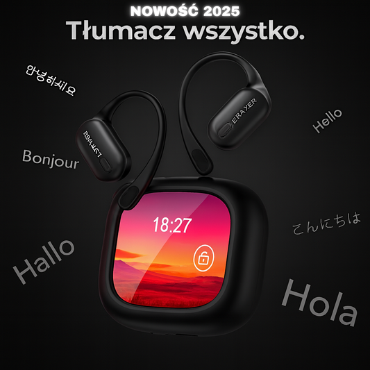 NEXMENT ERAZER 2.0 – Bezprzewodowe słuchawki | Tłumaczenie w czasie rzeczywistym | Wysoka jakość dźwięku